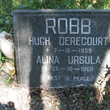 ROBB Hugh Derecourt -1959 &amp; Alina Ursula -1963