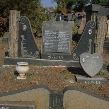 SADA Candido 1881-1958 &amp; Marianna 1886-1977 :: VITARI Ilma Adelia 1925-1995