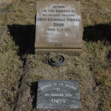 SHAW Owen Archibald Thomas -1953 :: SHAW Owyn