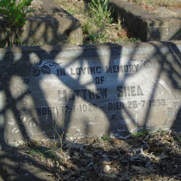 SHEA Matthew 1928-1959