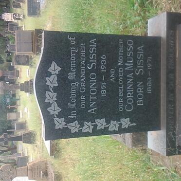 SISSIA Antonio 1851-1936 :: MUSSO Corinna nee SISSIA 1880-1971