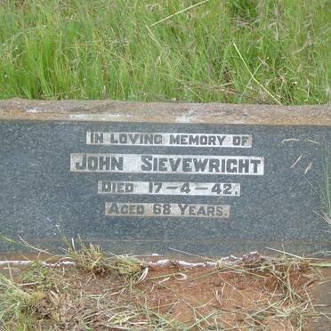 SIEVEWRIGHT John -1942
