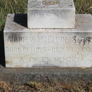 SLOSS Andrew McClure 1965-1965