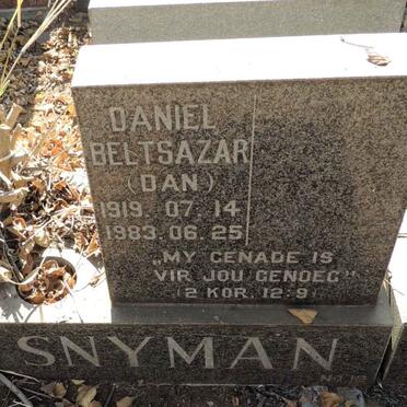 SNYMAN Daniel Beltsazar 1919-1983