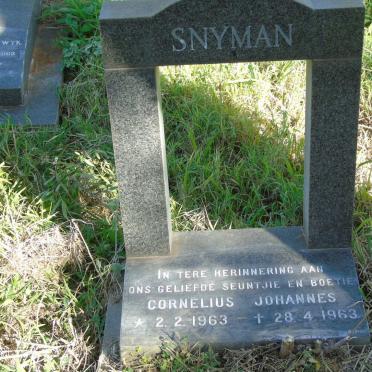 SNYMAN Cornelius Johannes 1963-1963