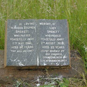 SPICKETT Frederick Stephen -1942 & Lucy -1958