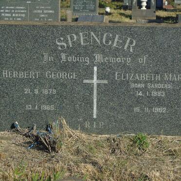 SPENCER Herbert George 1879-1965 &amp; Elizabeth Mary SANDERS 1883-1962
