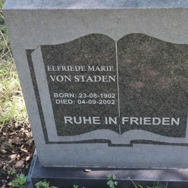 STADEN Elfriede Marie, von 1902-2002