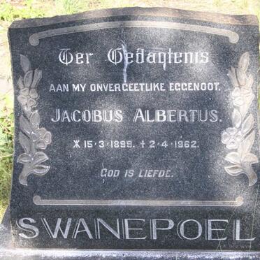 SWANEPOEL Jacobus Albertus 1899-1962