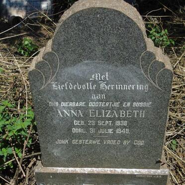 TONDER Anna Elizabeth, van 1938-1949  