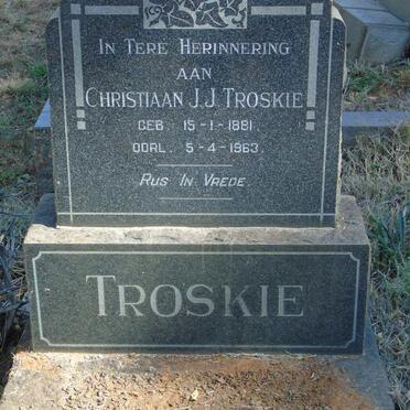 TROSKIE Christiaan J.J. 1881-1963