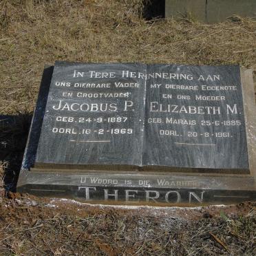 THERON Jacobus P. 1887-1969 &amp; Elizabeth M. MARAIS 1885-1961