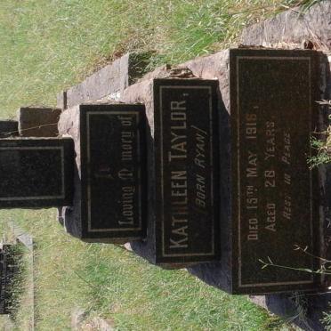 TAYLOR Kathleen nee RYAN -1918