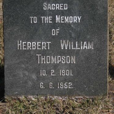 THOMPSON Herbert William 1901-1952