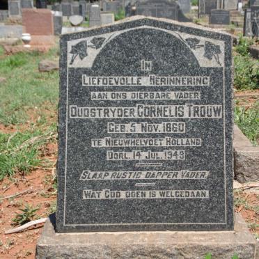 TROUW Cornelis 1860-1949