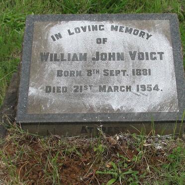 VOIGT William John 1881-1954