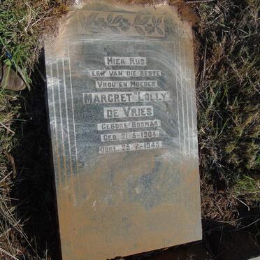 VRIES Margret, de nee BOSMAN 1904-1945
