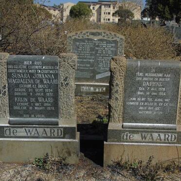 WAARD Krijn, de 1894-1979 & Susara Johanna Magdalena LE ROUX 1894-1972 :: DE WAARD Daphne 1928-1954