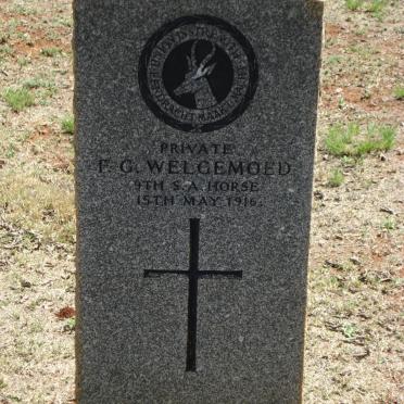 WELGEMOED F.G. -1916