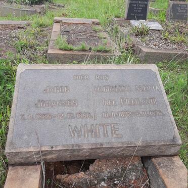 WHITE Jacob Johannes 1885-1968 &amp; Magdalena Aletta GILLILAND 1892-1970