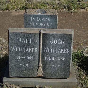 WHITTAKER Jock 1906-1986 &amp; Kath 1914-1955