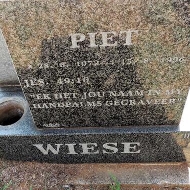 WIESE Piet 1972-1996