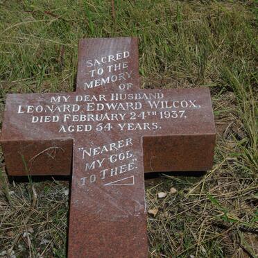 WILCOX Leonard Edward -1937