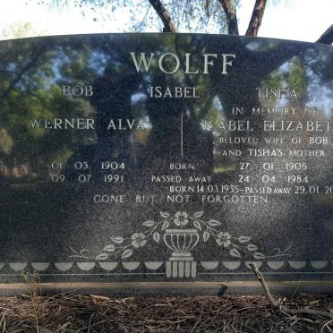WOLFF Werner Alva 1904-1991 &amp; Isabella Elizabeth 1905-1984 :: WOLFF Tisha 1935-2007