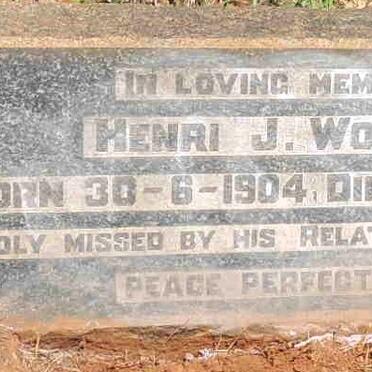 WOLLHEIM Henri J. 1904-1938