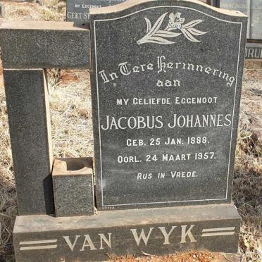 WYK Jacobus Johannes, van 1888-1957