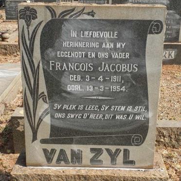 ZYL Francois Jacobus, van 1911-1954