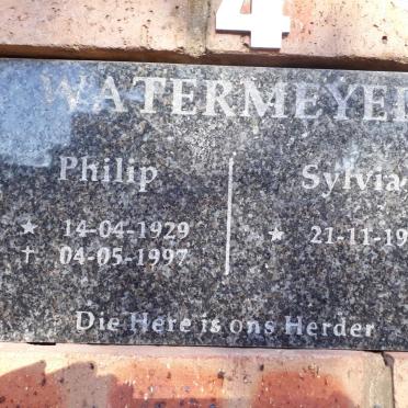 WATERMEYER Philip 1929-1997 &amp; Sylvia 1927-