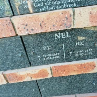 NEL P.J. 1923-1994 &amp; H.C. 1922-2019