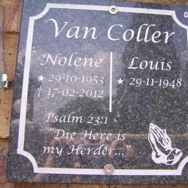 COLLER Louis, van 1948- &amp; Nolene 1953-2012