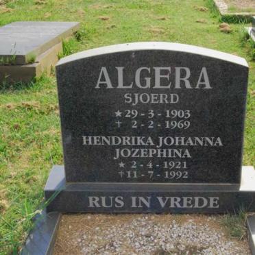 ALGERA Sjoerd 1921-1992 &amp; Hendrika Johanna Jozephina 1921-1992