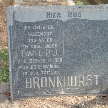 BRONKHORST Daniel P.J. 1908-1969