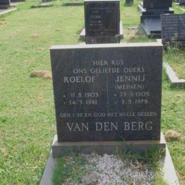 BERG Roelof, van den 1903-1981 &amp; Jennij MEINEN 1905-1979