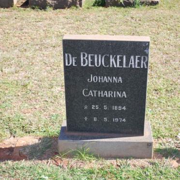 BEUCKELAER Johanna Catharina, de 1894-1974