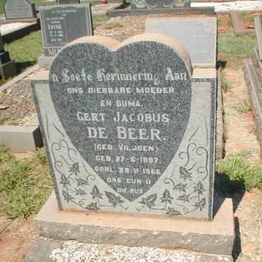 BEER Gert Jacobus, de geb. VILJOEN 1897-1966