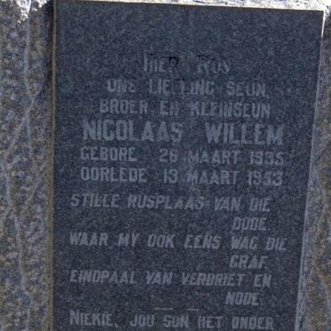 BLERK Nicolaas Willem, van 1935-1953