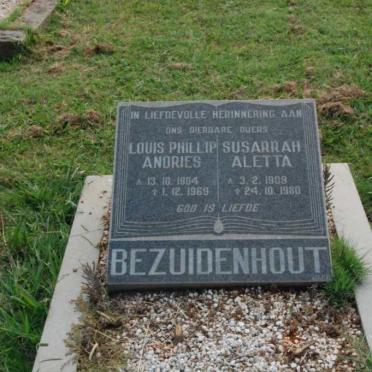 BEZUIDENHOUT Louis Phillip Andries 1904-1969 &amp; Susarrah Aletta 1909-1980