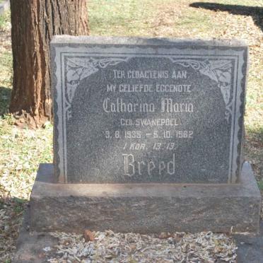 BREED Catharina Maria nee SWANEPOEL 1935-1962
