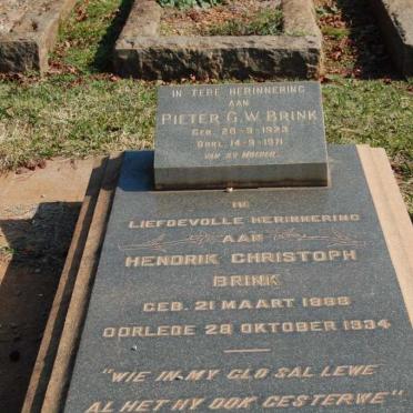 BRINK Pieter G.W. 1923-1971 :: BRINK Hendrik Christoph 1888-1934