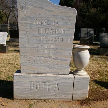 BOTHA Cornelia Elizabeth Petronella 1896-197?