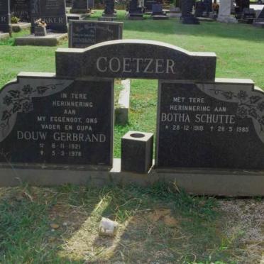 COETZER Douw Gerbrand 1921-1978 :: COETZER Botha Schutte 1919-1985