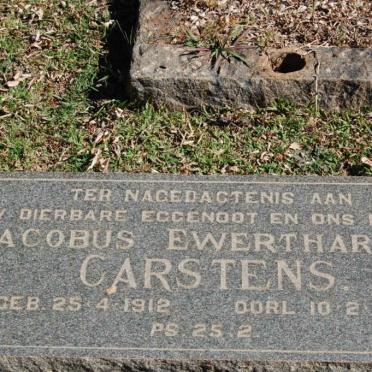 CARSTENS Jacobus Ewerthardus 1912-1964
