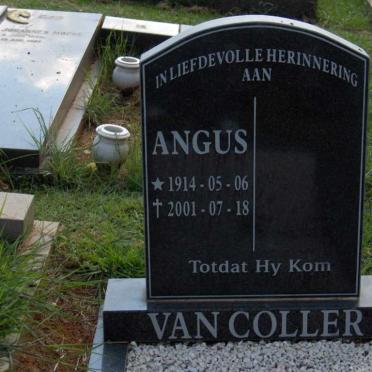 COLLER Angus, van 1914-2001