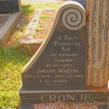 CRONJE Johann Martin 1940-1966