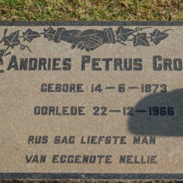 CRONJE Andries Petrus 1873-1966