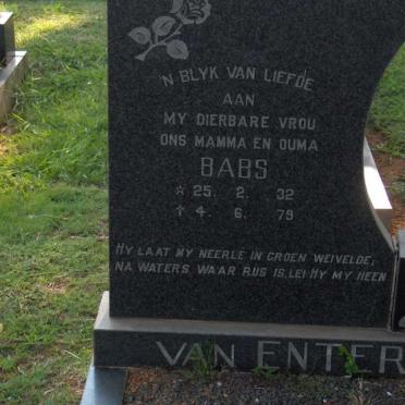 ENTER Babs, van 1932-1979